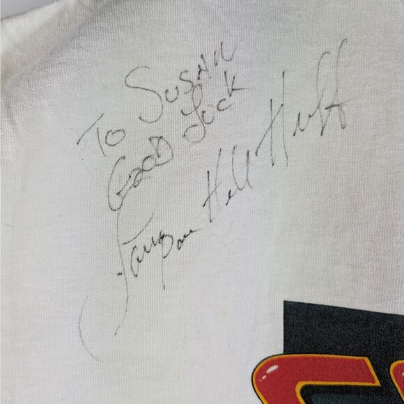 Vtg 1992 Drag Racing Mens L T-Shirt Autographed Pure Hell Larry Huff Goodguys - Picture 3 of 10